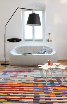 CINETIC - Rectangular wool rug with optical pattern by Toulemonde Bochart - view 3